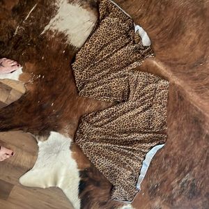 Grace & Emma cheetah print, wide leg flares - size S